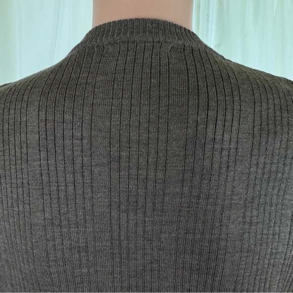 Men's Joseph & Lyman 100% Extrafine Merino Wool Cable Knit Sweater Sz MD Brown - Picture 8 of 12